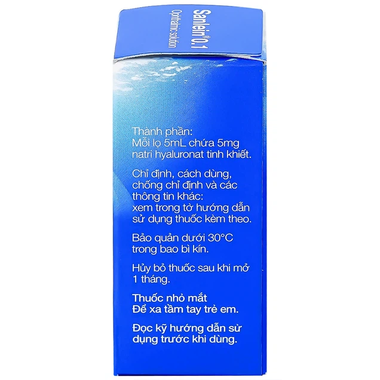 Dung dịch nhỏ mắt Sanlein 0.1%  hỗ trợ điều trị rối loạn biểu mô kết giác mạc (5ml)