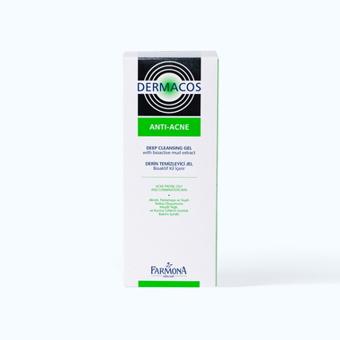 Sữa rửa mặt Dermacos Anti Acne Deep Cleansing Gel loại bỏ bụi bẩn, dầu thừa trên da (Tuýp 150 ml)