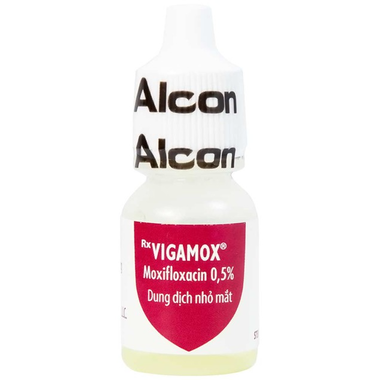 Dung dịch nhỏ mắt vô trùng Vigamox Alcon điều trị nhiễm khuẩn mắt (5ml)