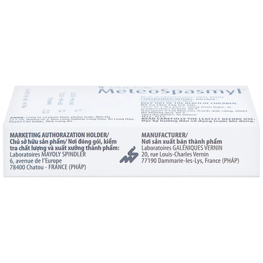 Thuốc Meteospasmyl Mayoly Spindler điều trị rối đường ruột (20 viên)