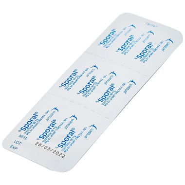 Thuốc Sporal 100mg Janssen điều trị các bệnh nấm phụ khoa, da, toàn thân (4 viên)