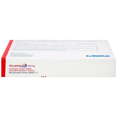 Thuốc Glucophage XR 750mg điều trị tiểu đường type 2 (2 vỉ x 15 viên)