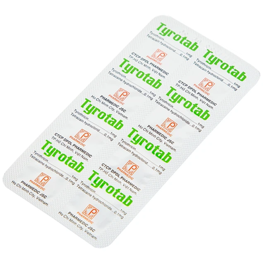 Thuốc Tyrotab  hỗ trợ điều trị các bệnh ở họng, ở miệng (80 viên)