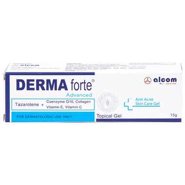 Gel Derma Forte Gamma hỗ trợ điều trị các loại mụn, ngừa thâm, mờ sẹo, dưỡng da (15g)