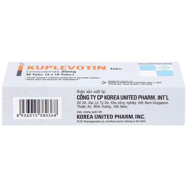 Thuốc Kuplevotin 25mg Korea United điều trị rối loạn chức năng tiêu hóa (30 viên)