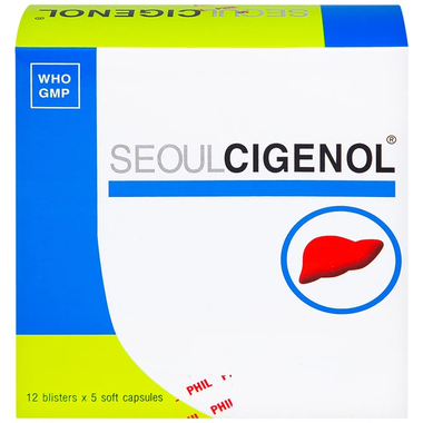 Thuốc Cigenol 200mg điều trị gan nhiễm mỡ, xơ gan (12 vỉ x 5 viên)