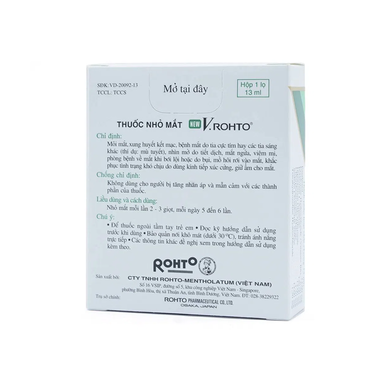 Thuốc nhỏ mắt New V.rohto điều trị mỏi mắt, sung huyết kết mạc (13ml)