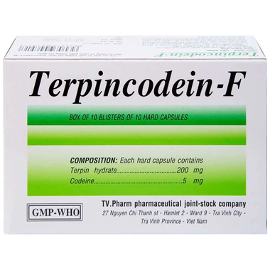 Thuốc Terpincodein-F TV.Pharm giảm ho, long đờm (100 viên)