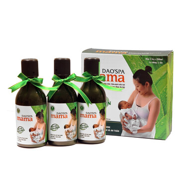 Dung dịch xông tắm thảo dược Dao&#039;spa Mama hỗ trợ phục hồi cho mẹ sau sinh (hộp 3 chai)