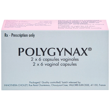 Thuốc Polygynax Innothera Chouzy điều trị viêm âm đạo, âm hộ (2 vỉ x 6 viên)