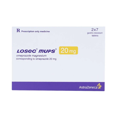 Thuốc Losec Mups 20mg AstraZeneca điều trị loét tá tràng, loét dạ dày (14 viên)