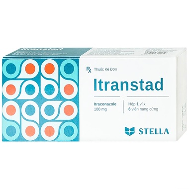 Thuốc Itranstad 100mg Stella điều trị nấm candida (6 viên)