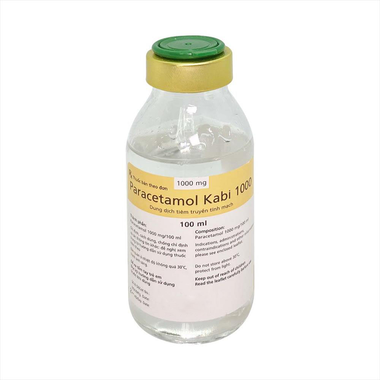 Thuốc Paracetamol Kabi 1000mg Fresenius Kabi giúp giảm đau, hạ sốt (48 chai x 100ml)