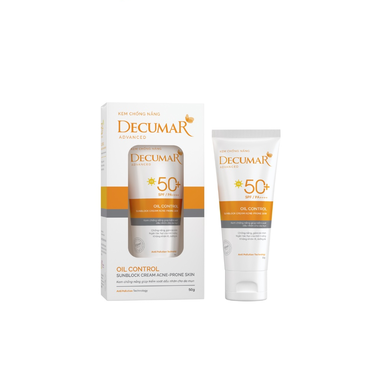 Kem Chống Nắng Dành Cho Da Mụn Decumar Anti- Acne Oil Control Sunblock Cream Spf 50+ (50g)