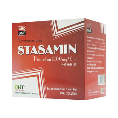 Thuốc Stasamin 1200mg/6ml Hataphar điều trị chứng chóng mặt (30 ống x 6ml)