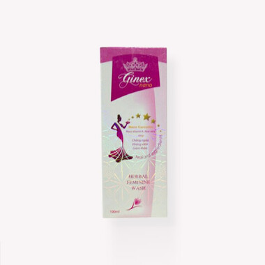 Gel vệ sinh phụ nữ Ginex Nano hỗ trợ giảm ngứa, giảm mùi hôi, ngăn ngừa viêm nhiễm vùng kín (180ml)