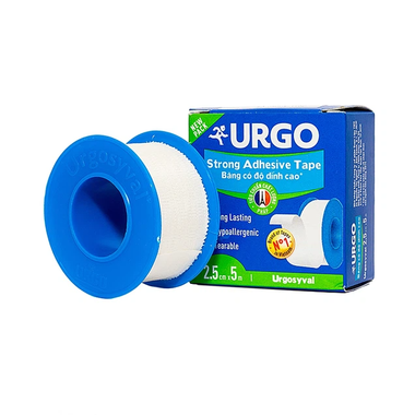 Băng keo lụa Urgosyval 2,5cm x 5m độ dính cao hỗ trợ bảo vệ vết thương