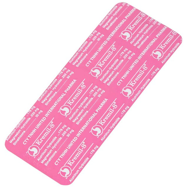 Thuốc Kremil-S điều trị viêm dạ dày, viêm thực quản (Hộp 10 Vỉ x 10 Viên)