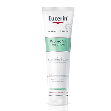 Bộ Sản Phẩm Eucerin Tinh Chất Giảm Mụn Pro Acne Aiclearing Treatment 40Ml Và Sữa Rửa Mặt Tạo Bọt Pro Acne Cleansing Foam 150G giúp giảm mụn và thu nhỏ lỗ chân lông.