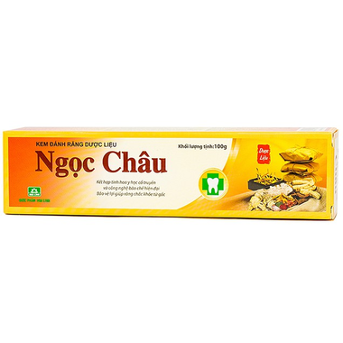 Kem đánh răng dược liệu Ngọc Châu hỗ trợ răng chắc khỏe (100g)