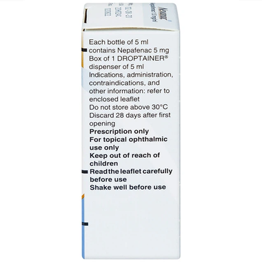Hỗn dịch nhỏ mắt Nevanac Alcon điều trị viêm, đau mắt (5ml)