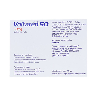 Thuốc Voltaren 50mg giảm đau, kháng viêm xương khớp (10 vỉ x 10 viên)