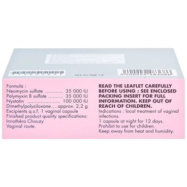 Thuốc Polygynax Innothera Chouzy điều trị viêm âm đạo, âm hộ (2 vỉ x 6 viên)