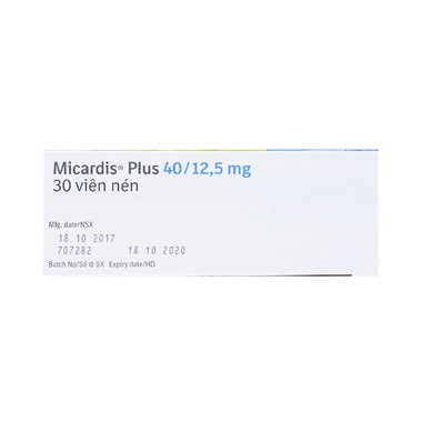 Thuốc Micardis Plus 40/12.5mg Boehringer điều trị bệnh tăng huyết áp (30 viên)