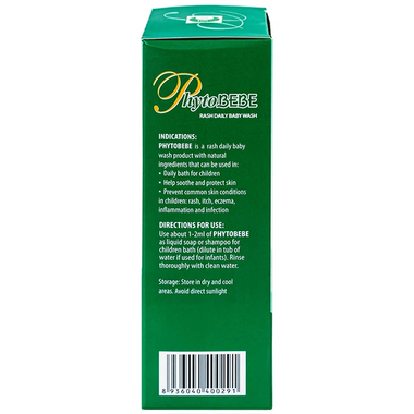 Dung dịch tắm PhytoBebe có tác dụng kháng khuẩn và kháng nấm, bảo vệ da cho bé (Chai 250ml)