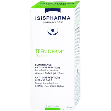 Kem Isis Teenderm Alpha Pure hỗ trợ giảm mụn trứng cá (30ml)