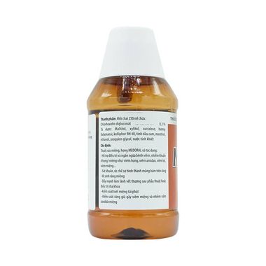 Nước súc miệng Medoral Merap hỗ trợ điều trị viêm họng, viêm amidan (250ml)