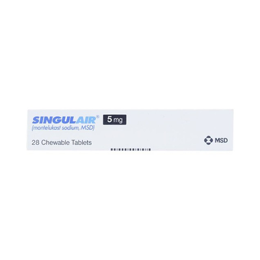Thuốc Singulair 5mg MSD điều trị hen phế quản mạn (2 vỉ x 14 viên)