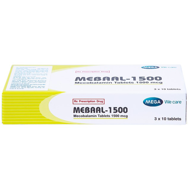 Thuốc Mebaal 1500mcg Windlas Biotech điều trị bệnh lý thần kinh ngoại biên (30 viên)