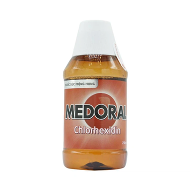 Nước súc miệng Medoral Merap hỗ trợ điều trị viêm họng, viêm amidan (250ml)