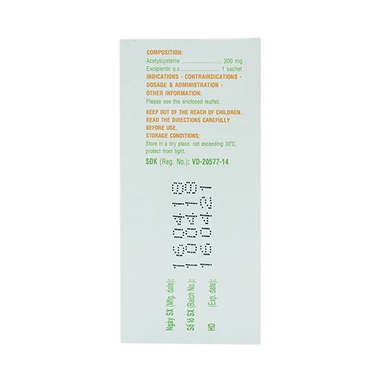 Thuốc Mitux 200mg DHG làm loãng chất nhầy đường hô hấp (24 gói)