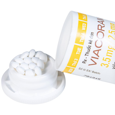 Thuốc Viacoram 3.5mg/2.5mg Servier điều trị tăng huyết áp vô căn (30 viên)