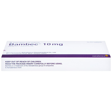 Thuốc Bambec 10mg AstraZeneca điều trị hen phế quản, co thắt phế quản (30 viên)