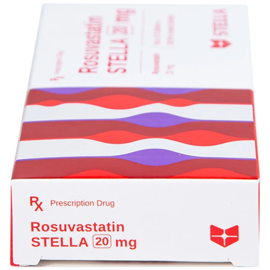 Thuốc Rosuvastatin Stella 20mg điều trị rối loạn lipid máu (3 vỉ x 10 viên)
