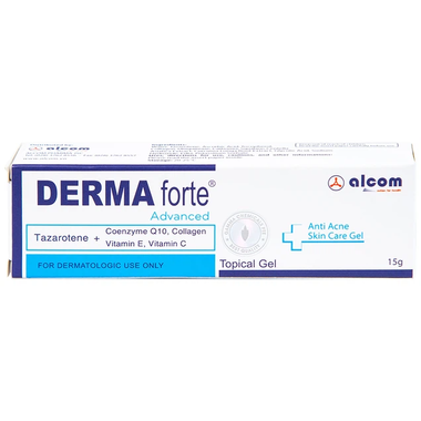 Gel Derma Forte hỗ trợ điều trị các loại mụn, ngừa thâm, mờ sẹo, dưỡng da (Tuýp 15g)