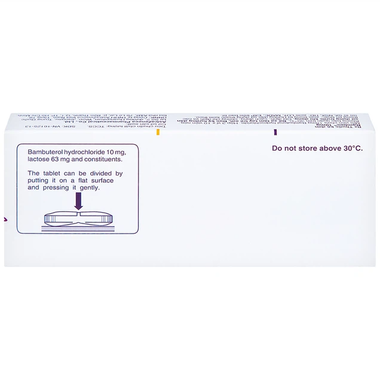 Thuốc Bambec 10mg AstraZeneca điều trị hen phế quản, co thắt phế quản (30 viên)