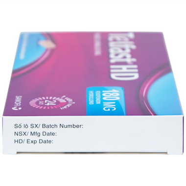Thuốc Telfast HD 180mg hỗ trợ điều trị viêm mũi dị ứng, mày đay (1 vỉ x 10 viên)