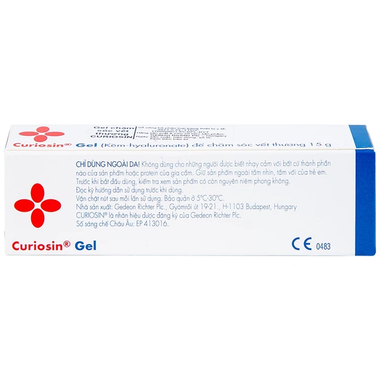 Curiosin Gel hỗ trợ phục hồi, điều trị vết thương (15g)