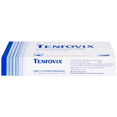 Thuốc Tenfovix 300mg Pymepharco điều trị nhiễm HIV, viêm gan siêu vi B (30 viên)