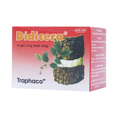 Thuốc Didicera Traphaco hỗ trợ trừ phong thấp, bổ khí huyết, bổ can thận (10 gói x 5g)