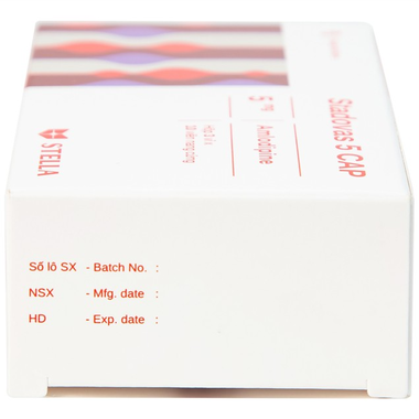 Thuốc Stadovas 5mg Cap Stella điều trị tăng huyết áp (3 vỉ x 10 viên)
