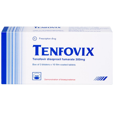 Thuốc Tenfovix 300mg Pymepharco điều trị nhiễm HIV, viêm gan siêu vi B (30 viên)