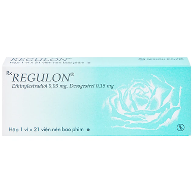 Thuốc tránh thai hằng ngày Regulon (1 vỉ x 21 viên)