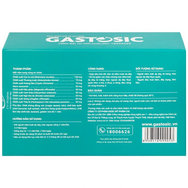 Thực phẩm bảo vệ sức khỏe GASTOSIC (30 Viên)