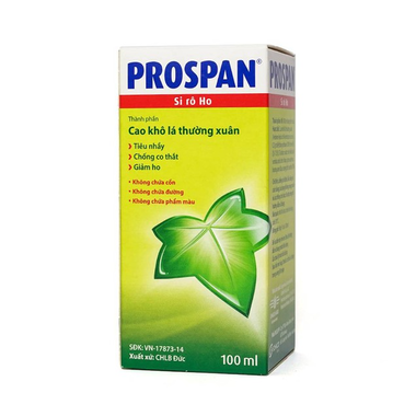 Siro ho Prospan giúp giảm ho, hỗ trợ điều trị viêm phế quản (100ml)