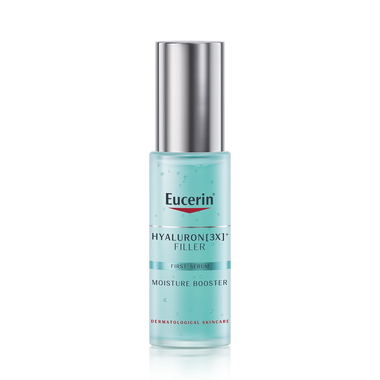 Combo Tinh Chất Cấp Ẩm Eucerin Hyaluron [3X]+ Filler Moisture Booster cấp ẩm ngăn ngừa lão hóa (30ml) + Gel Rửa Mặt Dermato (200ml)